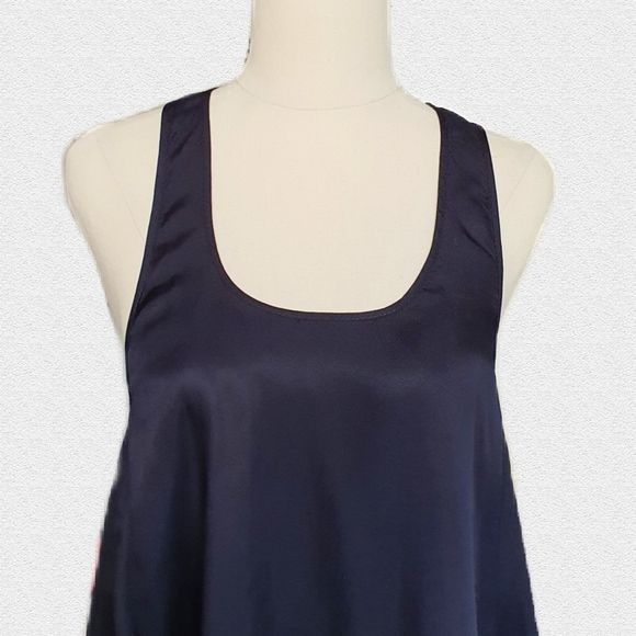 LAST CHANCE:  Country Road Racerback Dark Blue Dress with Pockets Size 10 - Picture 4 of 5